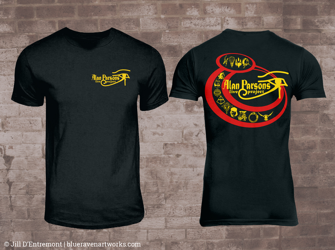 Alan Parsons Live Project Albums T-Shirt Design